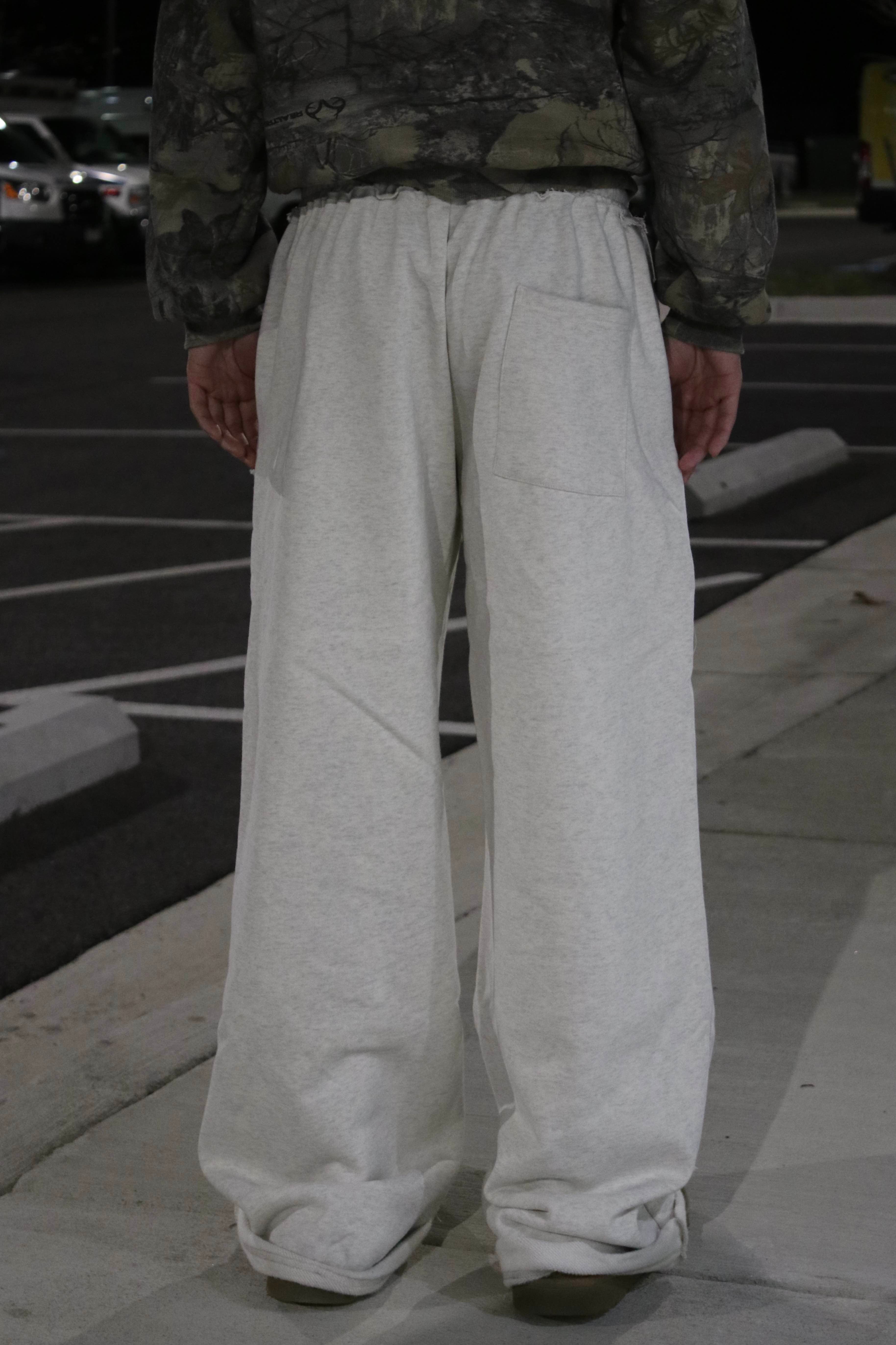 IVORY DOUBLE KNEE SWEATS