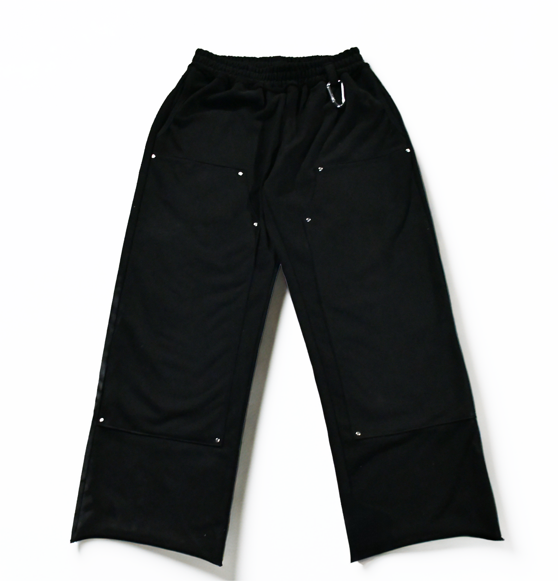 BLACK DOUBLE KNEE SWEATS